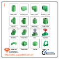 20MM- 63MM Green/White/Gray color PPR Pipe Fittings China Manufacture